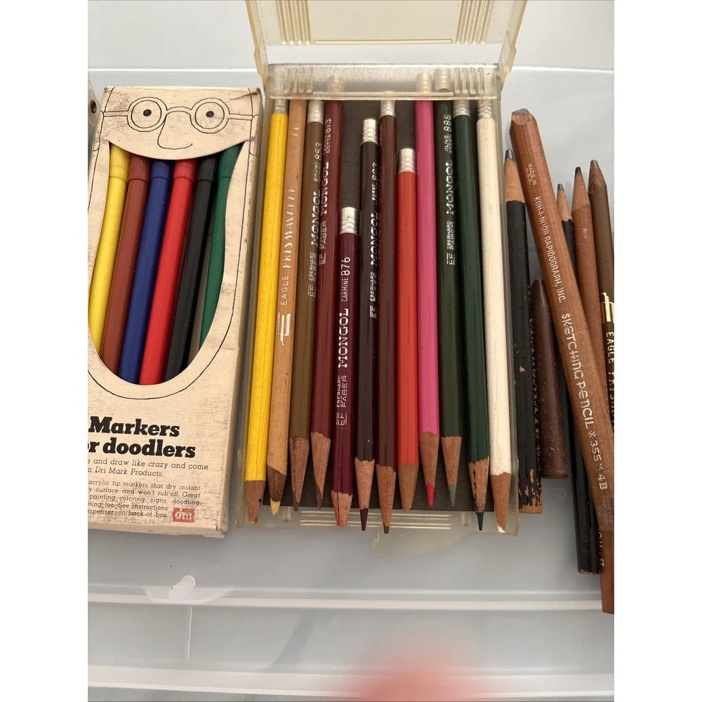Huge Lot 40+ Vintage‎ Mechanical Pencil Leads Koh-I-Noor, Eagle, markers Japan